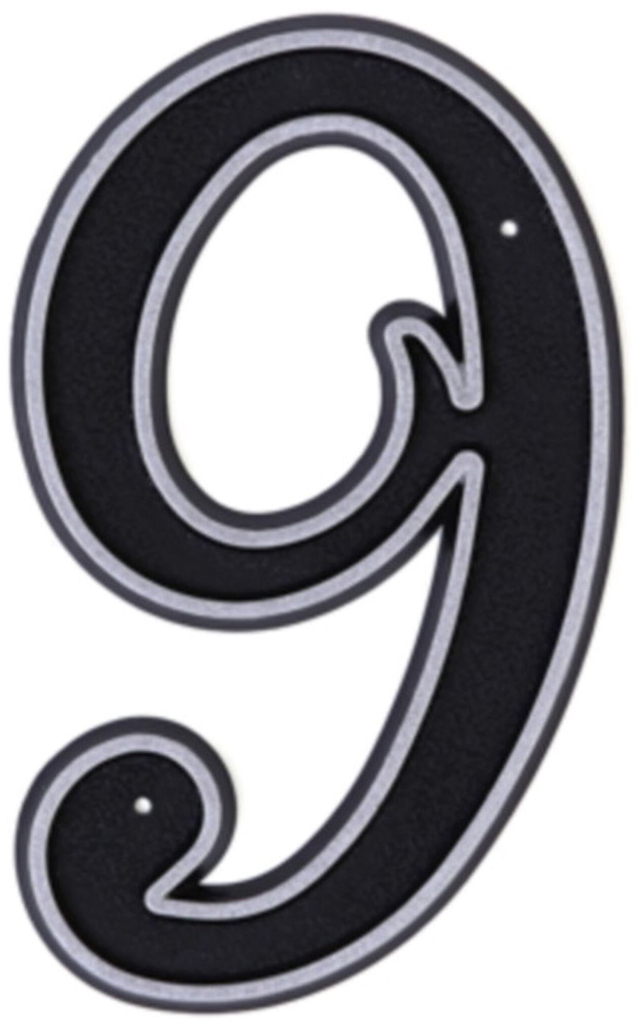 Изображение товара Цифра 9 Larvij 150х80 мм пластик для дверей и ворот