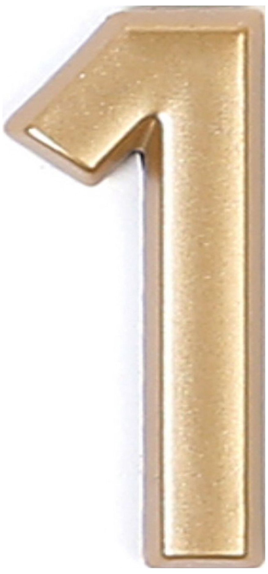 Изображение товара Цифра "1" самоклеящаяся Larvij 40х32 мм пластик золото