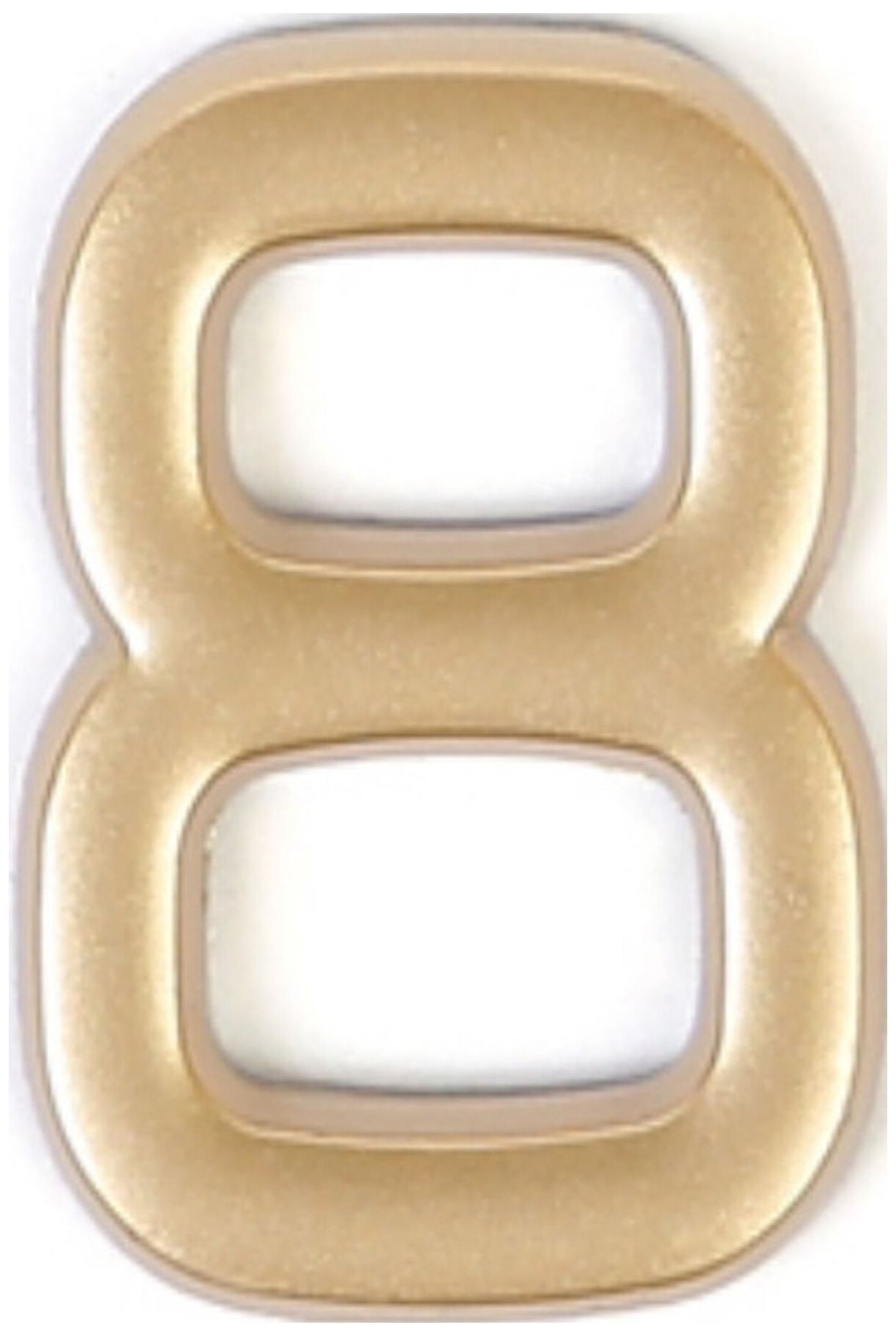 Изображение товара Цифра "8" самоклеящаяся Larvij 40х32 мм пластик золото