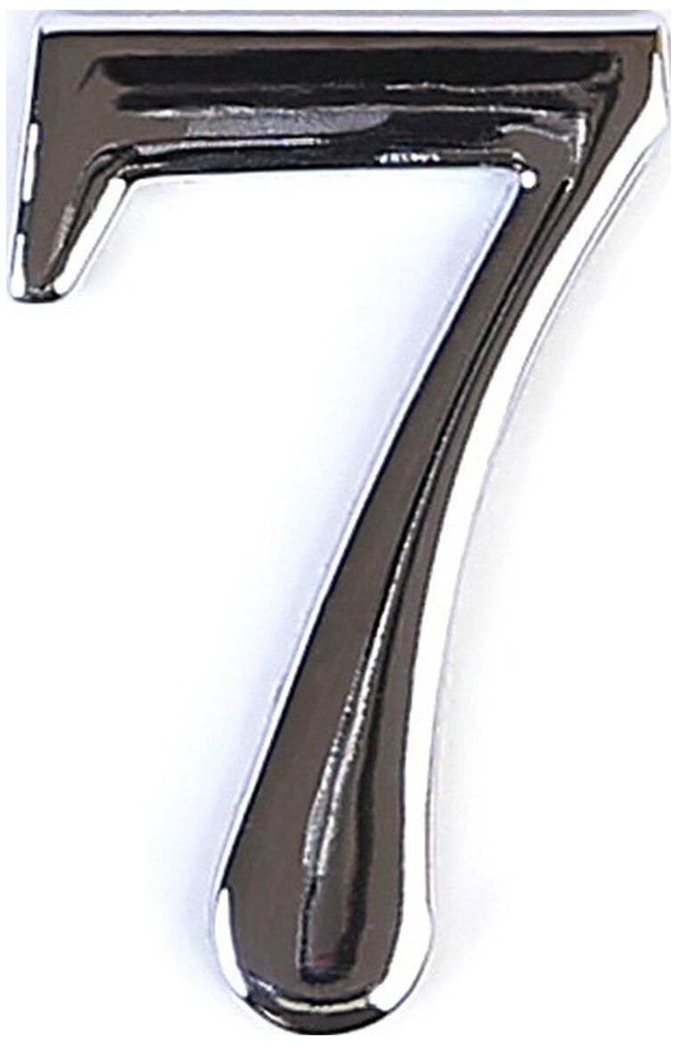 Изображение товара Цифра 7 самоклеящаяся Larvij 45х30 мм цинк бронзовый блестящий