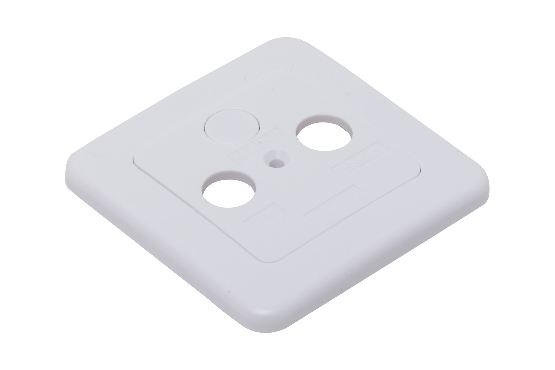 Изображение товара Рамка для тв и радио OBI розетки пластиковая белая