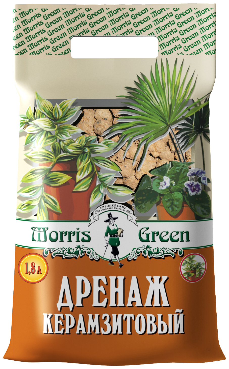 Изображение товара Дренаж керамзитовый MORRIS GREEN 1,8 л.