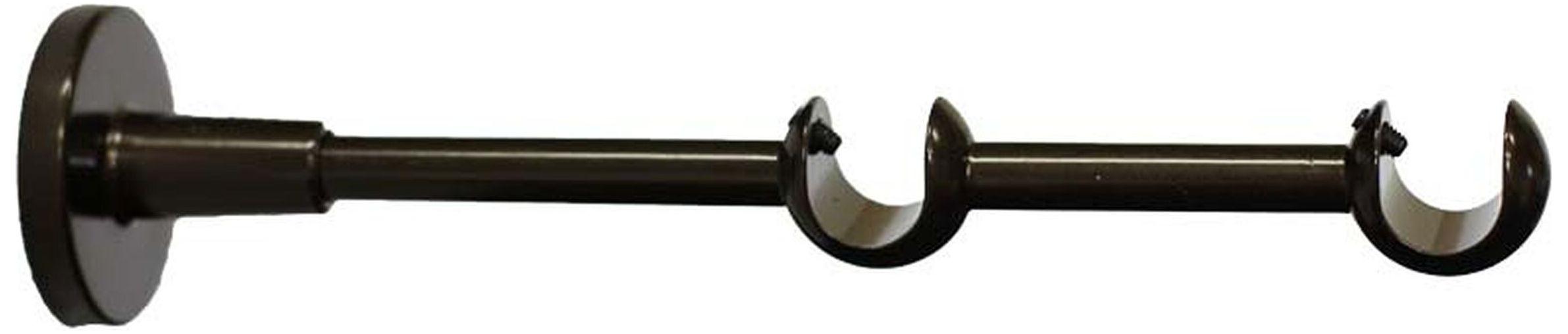 Изображение товара Держатель для карниза 2 ряда HOME ACCESSORY сталь шоколад d16 мм