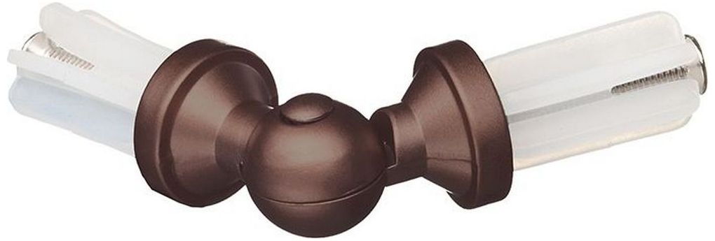 Изображение товара Эркер для штанги HOME ACCESSORY стальной сплав шоколад d16 мм 1 шт
