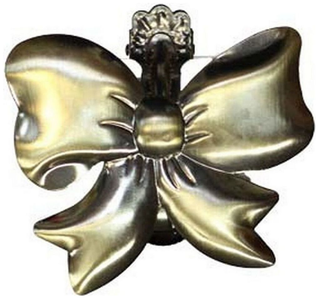 Изображение товара Зажим для штор HOME ACCESSORY стальной сплав золото антик бантик 1 шт