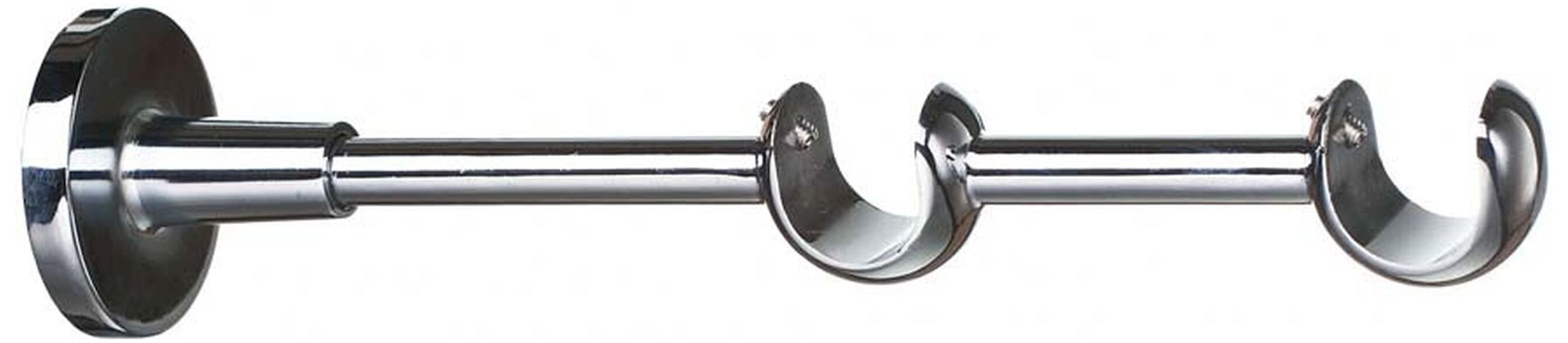 Изображение товара Держатель для карниза 2 ряда ORBIS d16 мм стальной сплав хром 200 мм