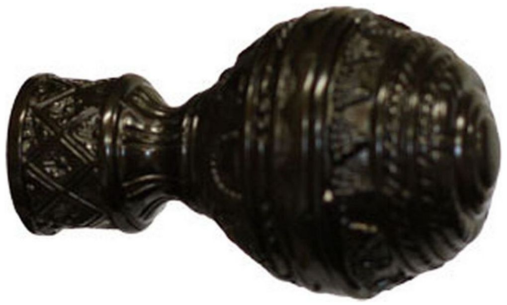 Изображение товара Наконечник для карниза HOME ACCESSORY стальной сплав шоколад 20 мм ампирм крюк