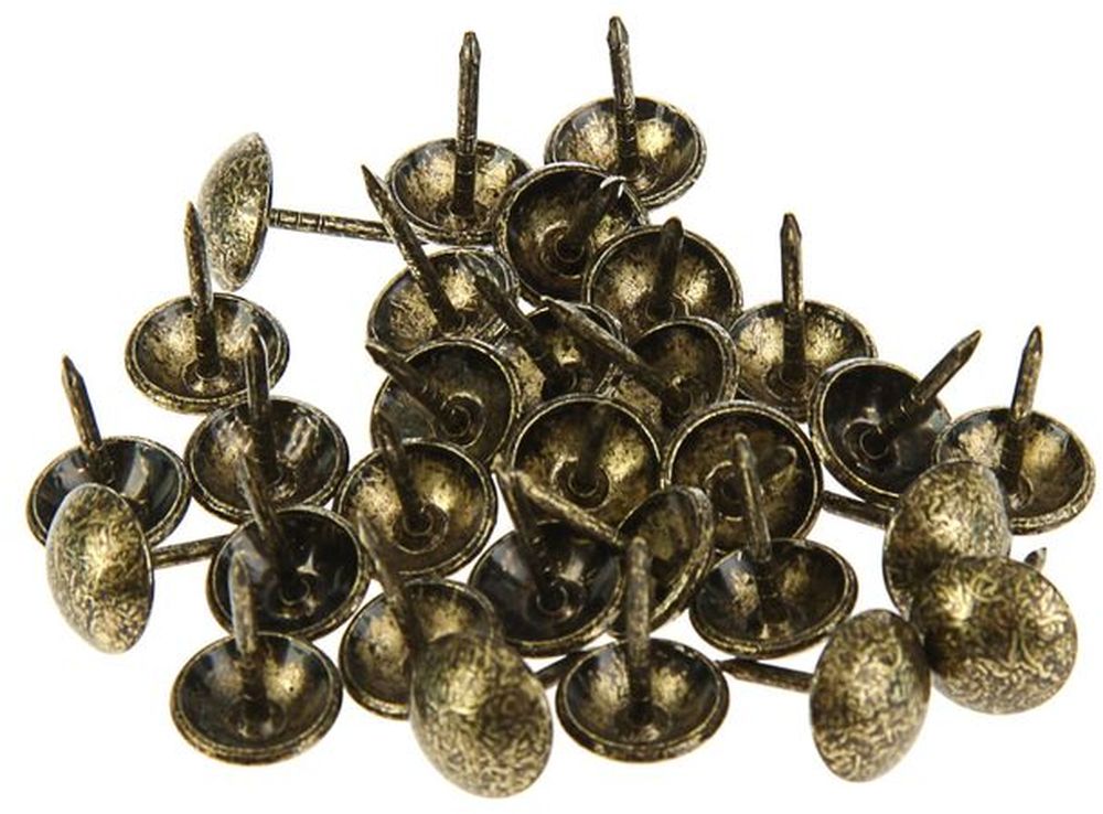 Изображение товара Декоративные гвозди 11 мм 1,3х16 мм антик 30 шт для мебели и интерьера