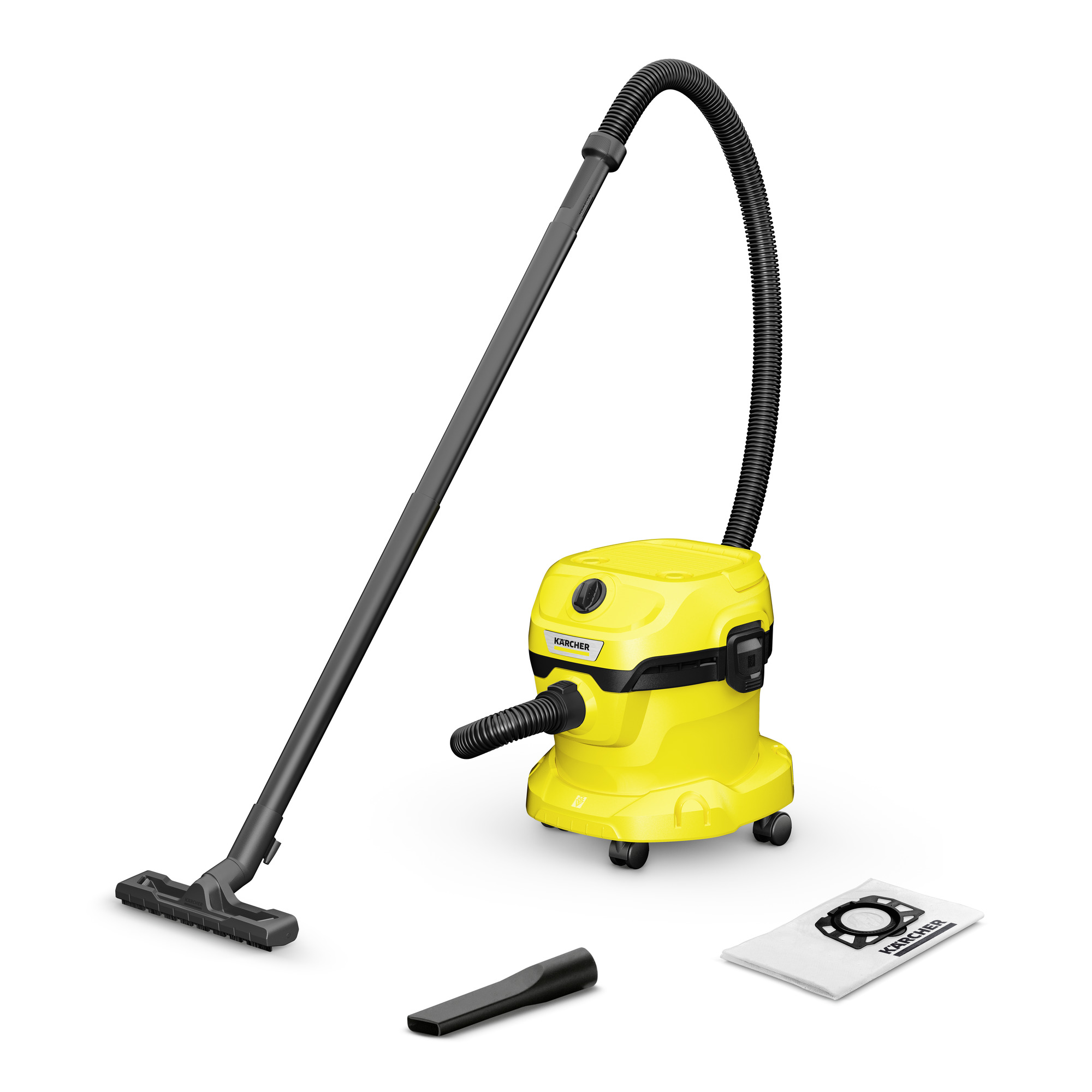 Изображение товара Пылесос KARCHER WD2 1000 Вт для сухой и влажной уборки с 12 л контейнером