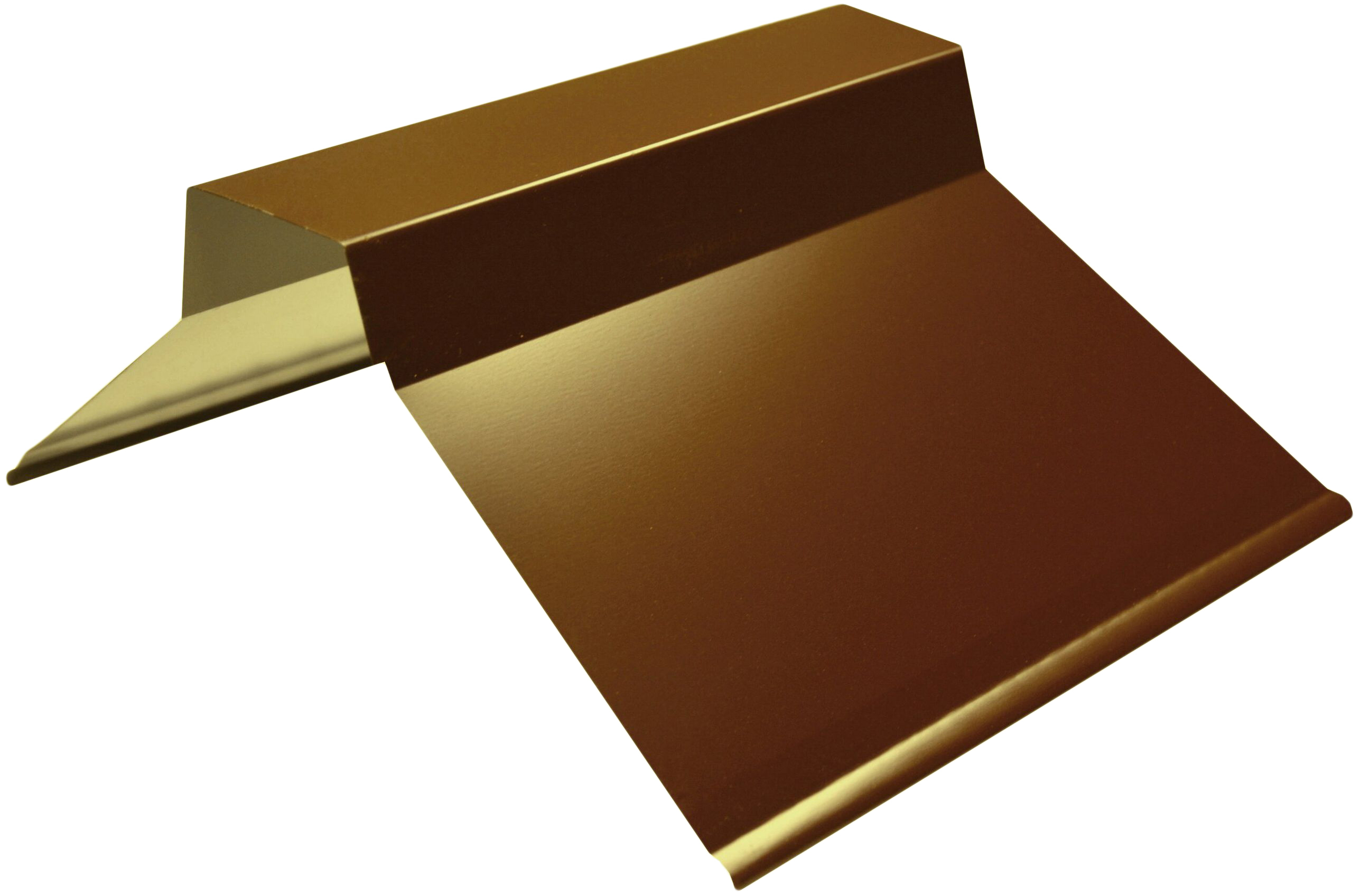 Изображение товара Конек с планкой Таврос коричневый 2000х150 мм для скатных кровель