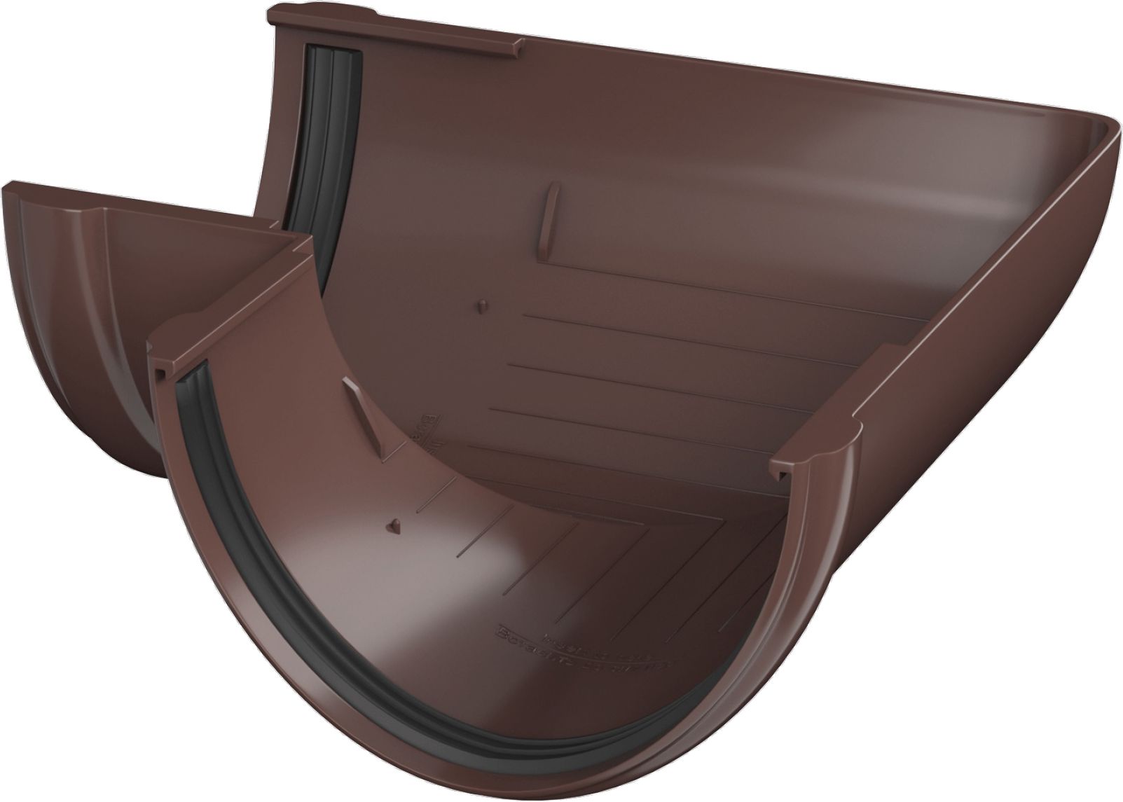 Изображение товара Угол желоба ТЕХНОНИКОЛЬ Architect RAL 8012 d125/82 мм