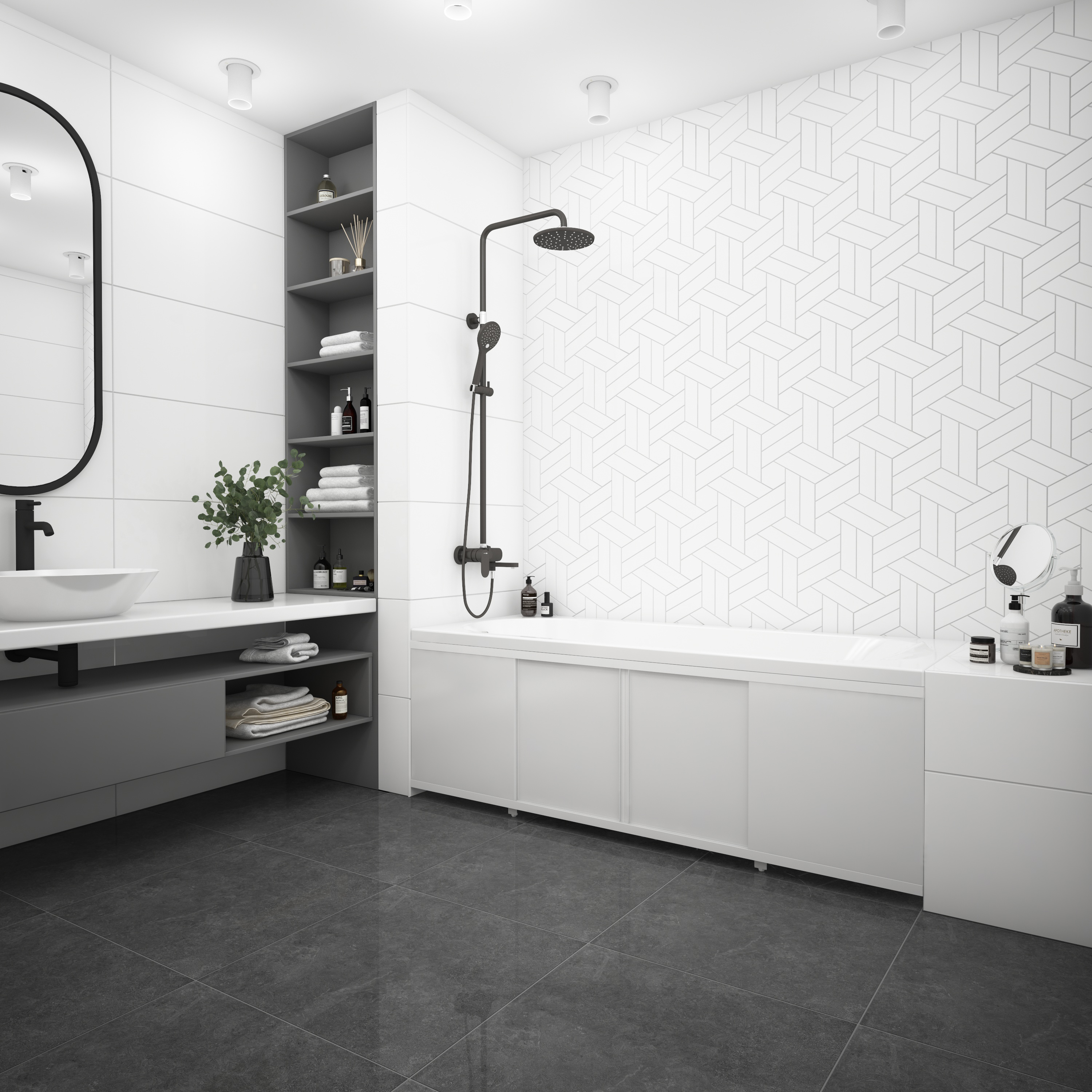 Изображение товара Экран для ванны IZI-BEST Plastic Line 1700 купе 169х56 см