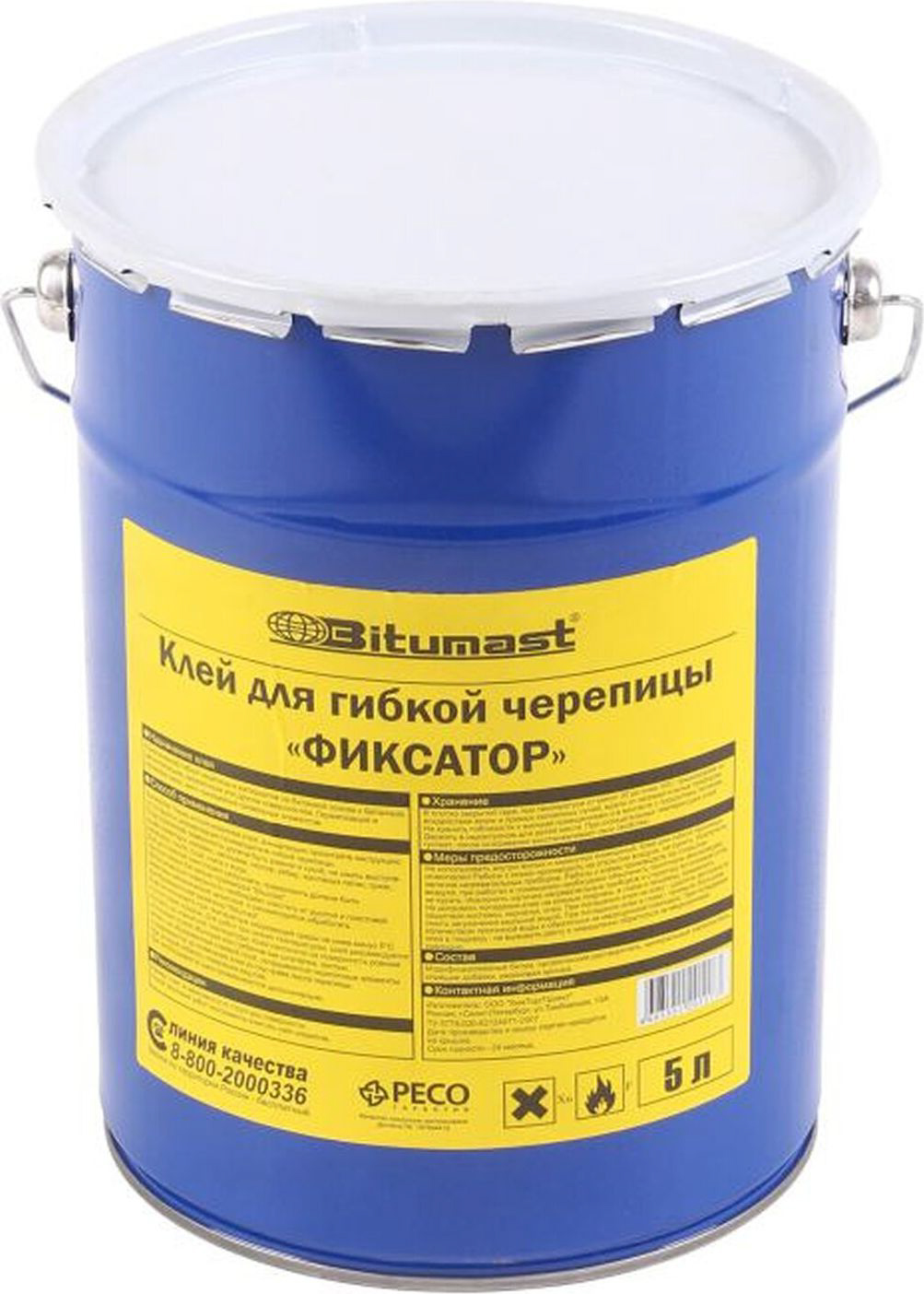 Изображение товара Клей для гибкой черепицы Bitumast ФИКСАТОР 5 л