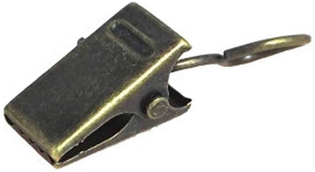 Изображение товара Зажим для штор крокодил HomeAccess золото антик 10 шт