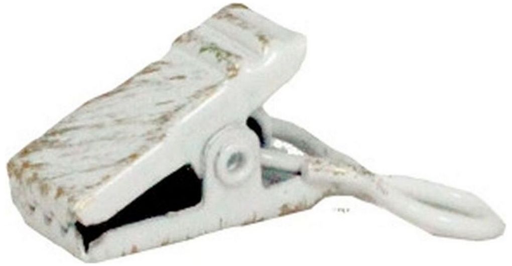 Изображение товара Зажим для штор крокодил HomeAccess белый классик 10 шт надежное крепление