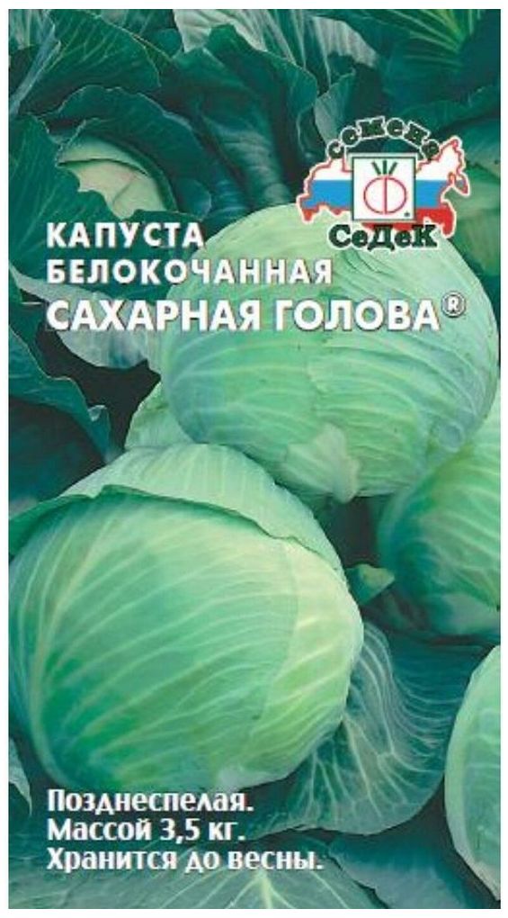 Изображение товара Семена Капусты СеДеК Сахарная голова 0,5 г