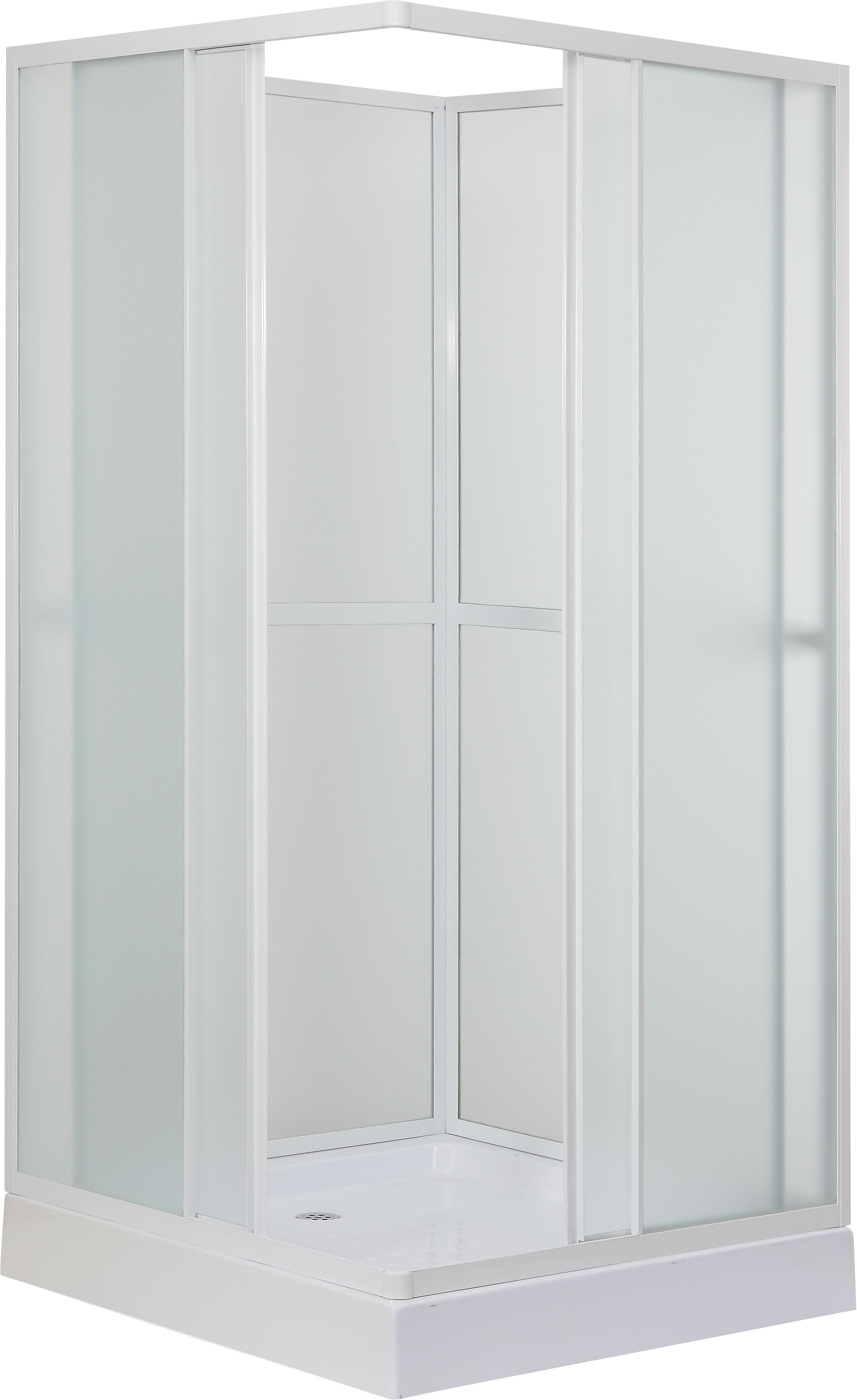 Изображение товара Душевой уголок CMI 180x80х80 см с раздвижными дверями и алюминиевым каркасом