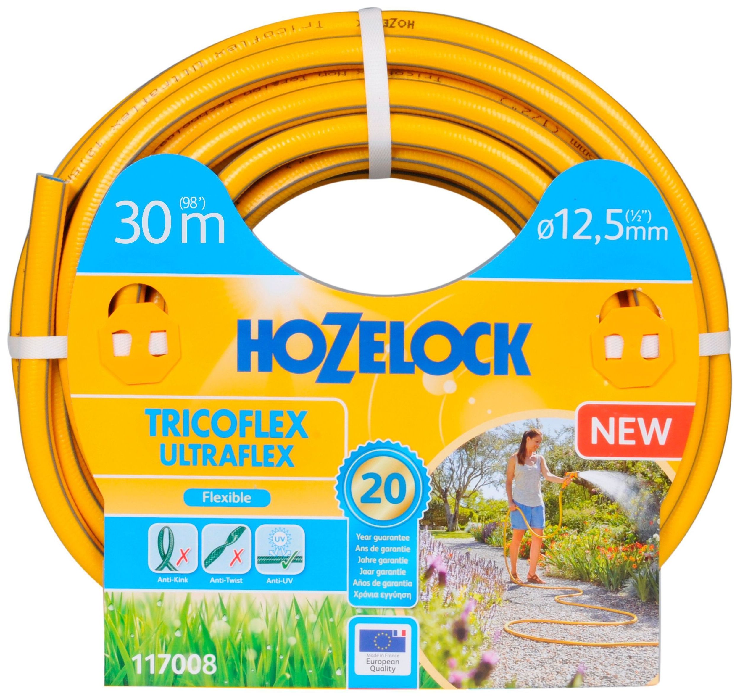 Изображение товара Шланг для полива HOZELOCK Tricoflex Ultraflex 1/2 дюйма 30 м