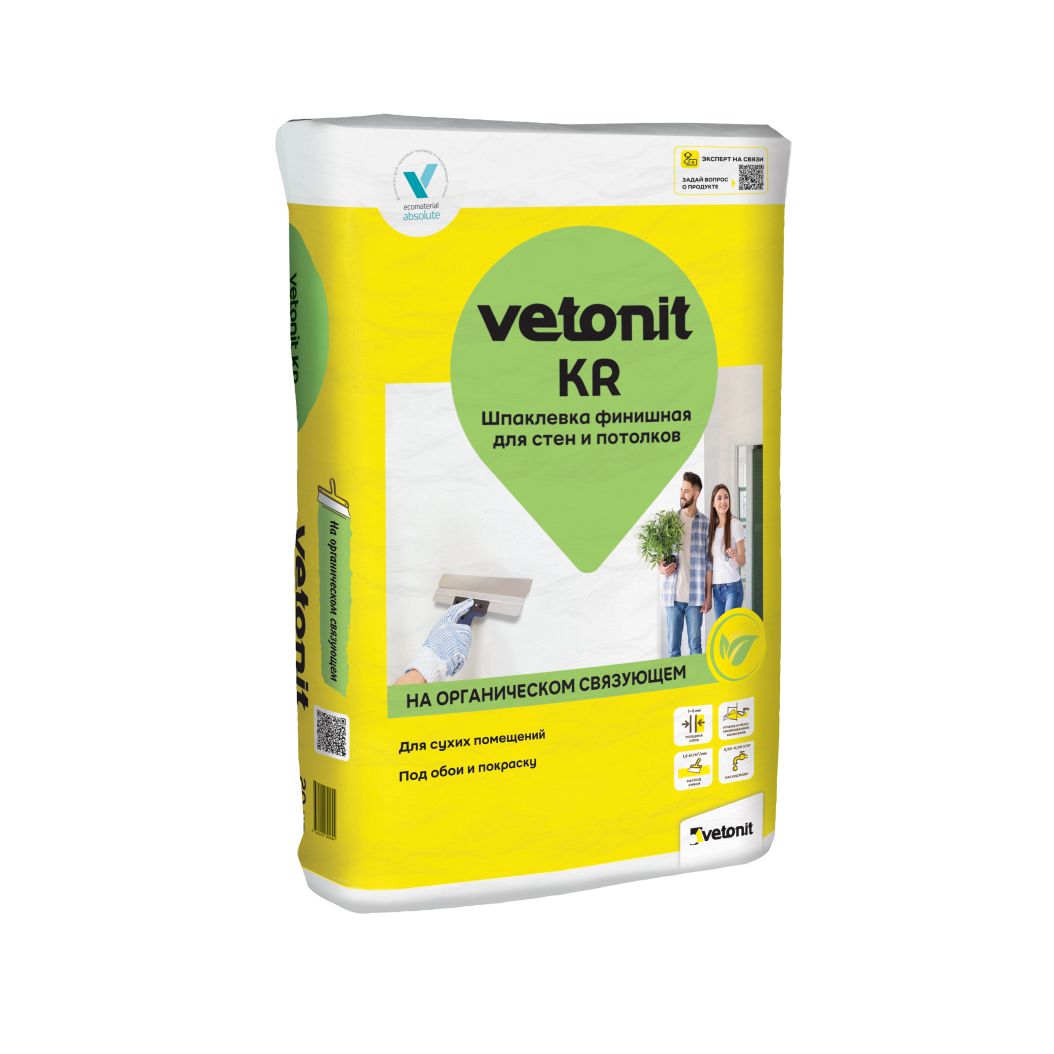 Изображение товара Шпатлевка финишная Vetonit KR 20 кг