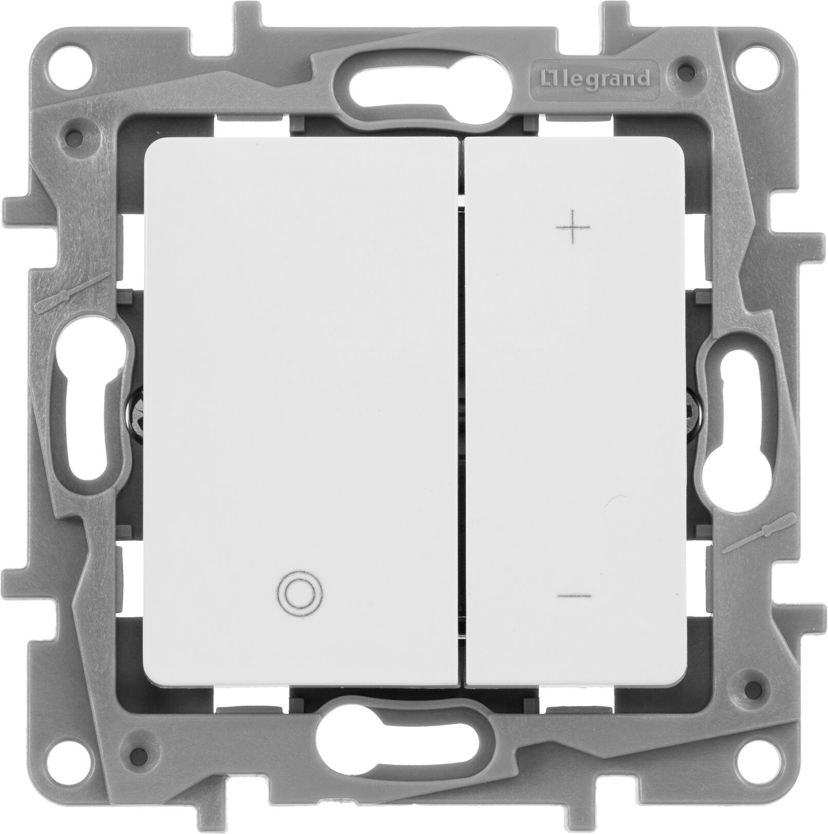 Изображение товара Выключатель с диммером 2 клавиши Legrand Etika белый IP 30