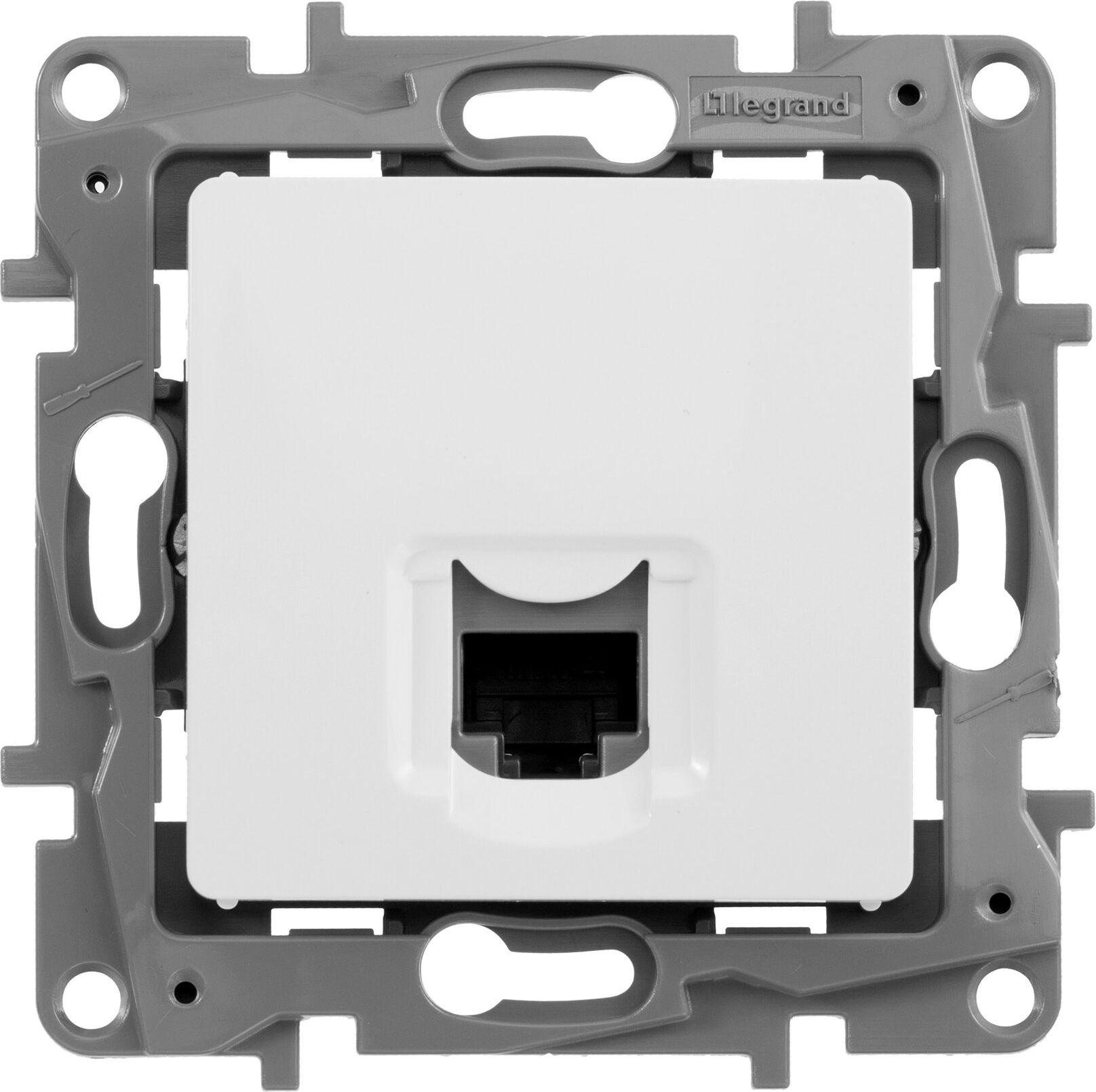 Изображение товара Розетка RJ-45 1 пост Legrand Etika белый — монтаж в кабель-канал, степень защиты IP 33