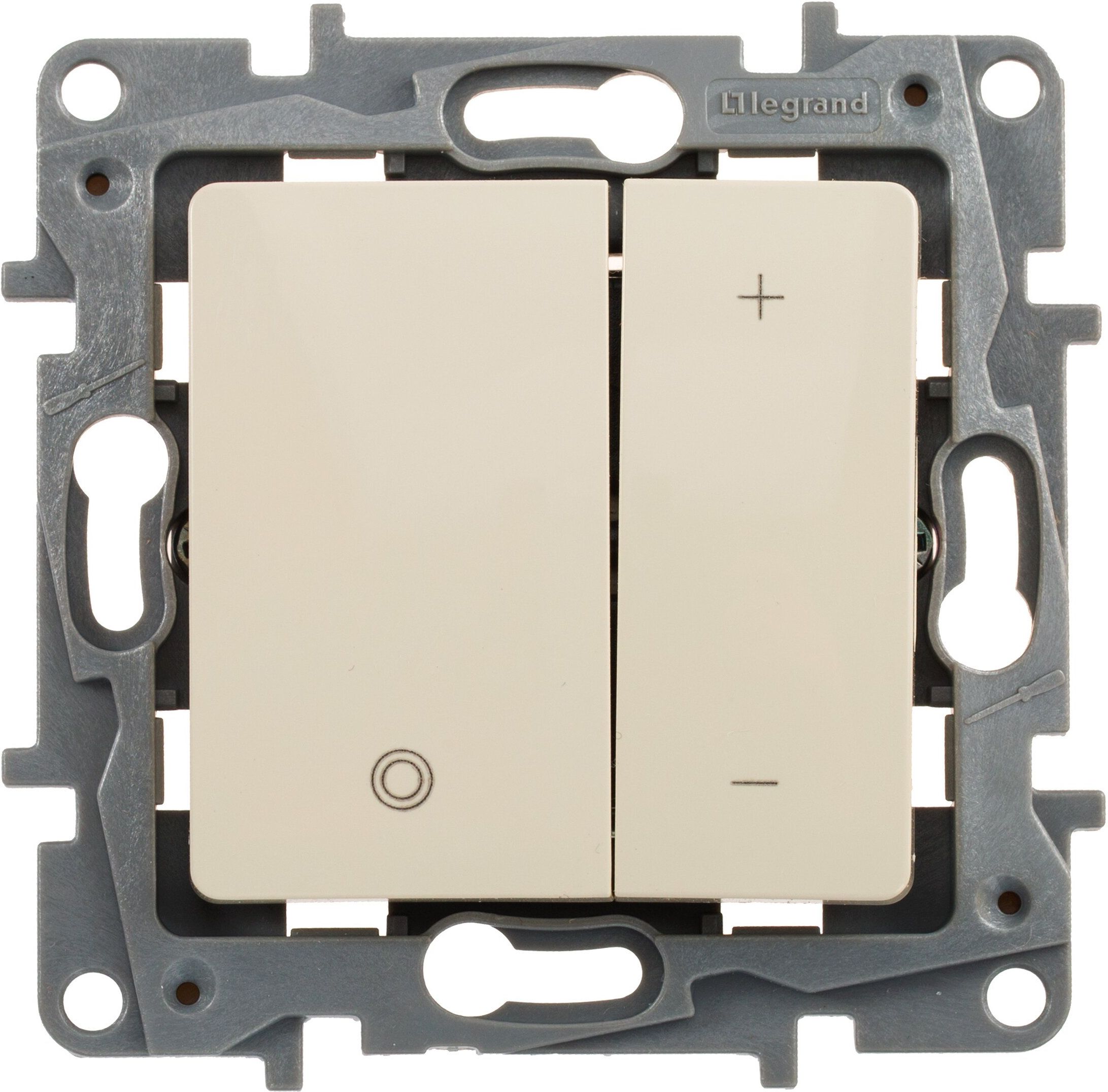 Изображение товара Выключатель 2 клавиши Legrand Etika светло-серый