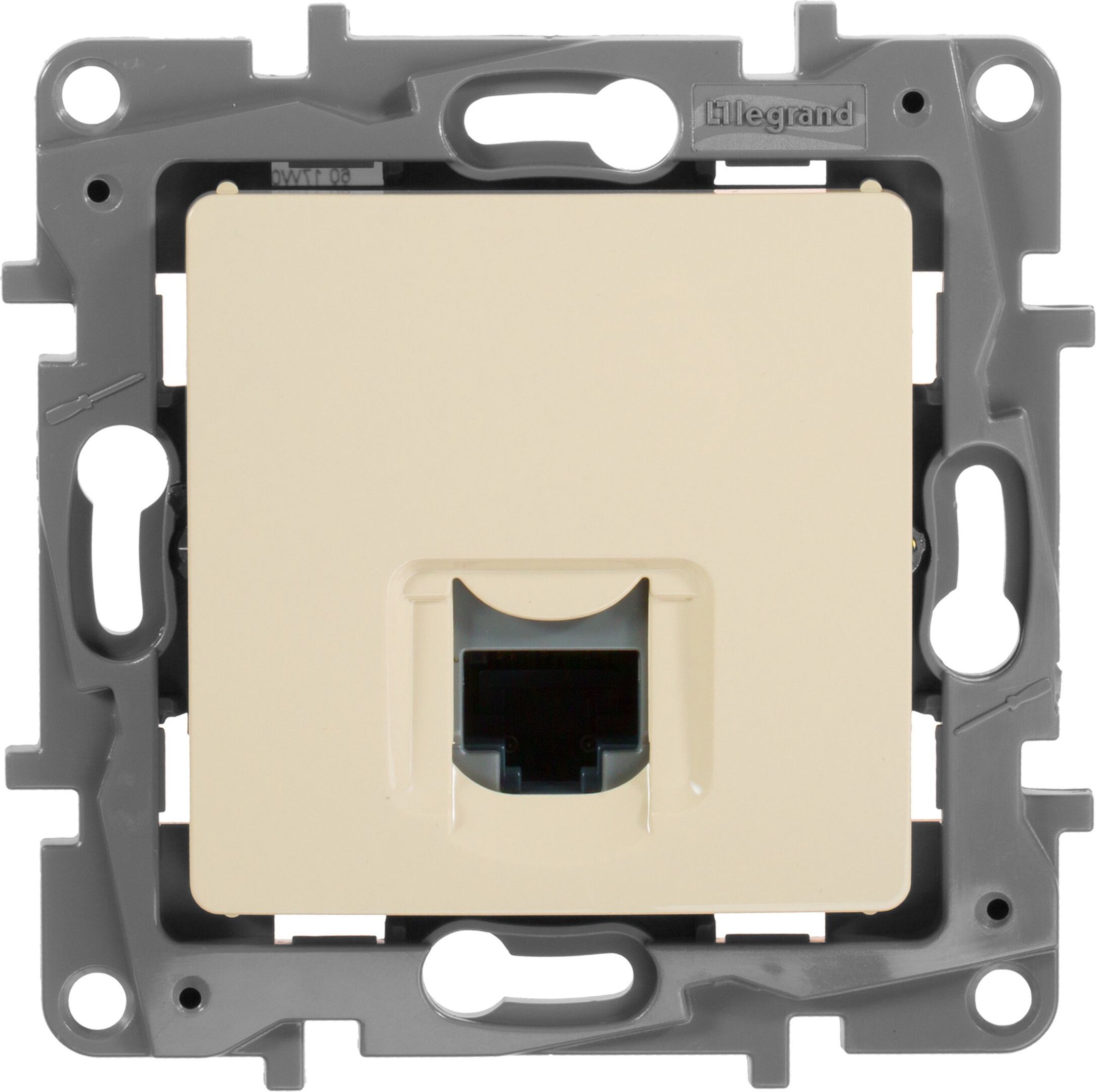 Изображение товара Розетка RJ-45 1 пост Legrand Etika слоновая кость IP 48 для сетевого подключения