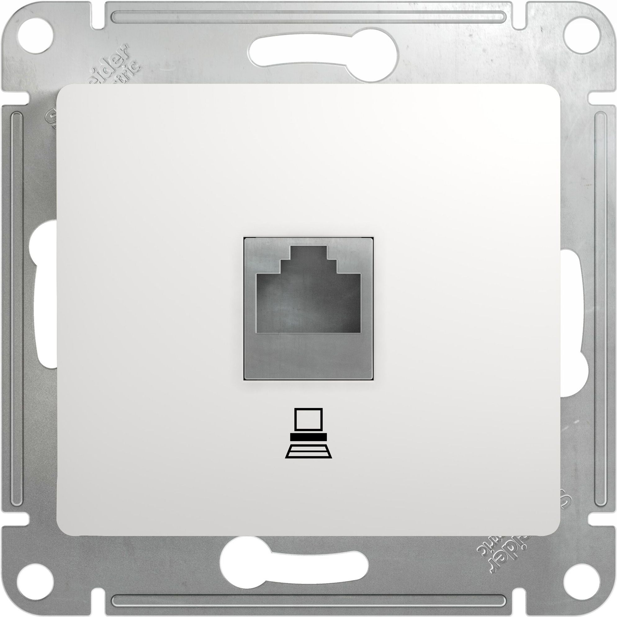 Изображение товара Розетка RJ-45 1 пост Schneider Electric GLOSSА белая