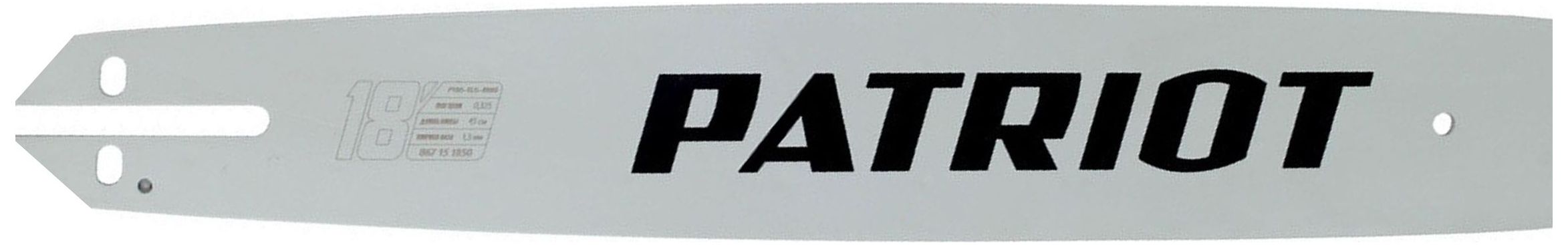 Изображение товара Шина для цепной пилы Patriot P180SLGK легкая и прочная для распила