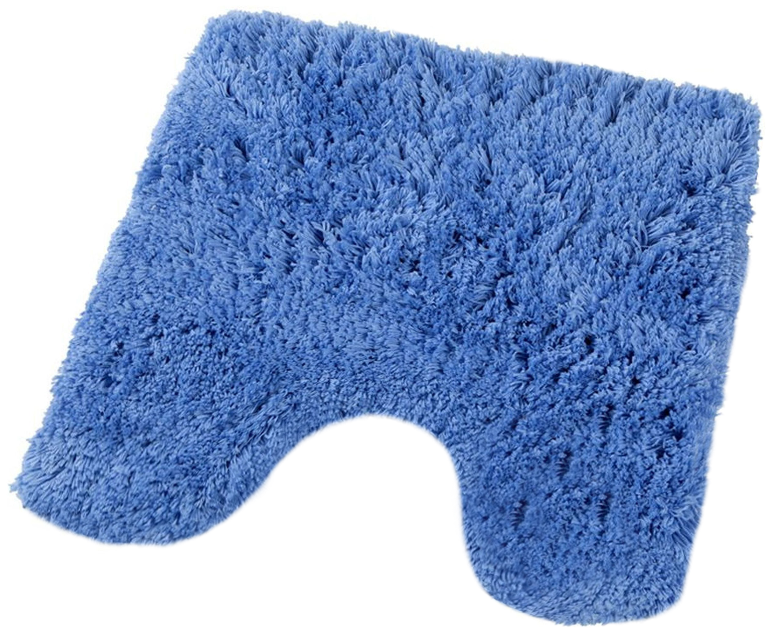 Изображение товара Коврик для туалета RemiLing 55х55 см ворсовый синий