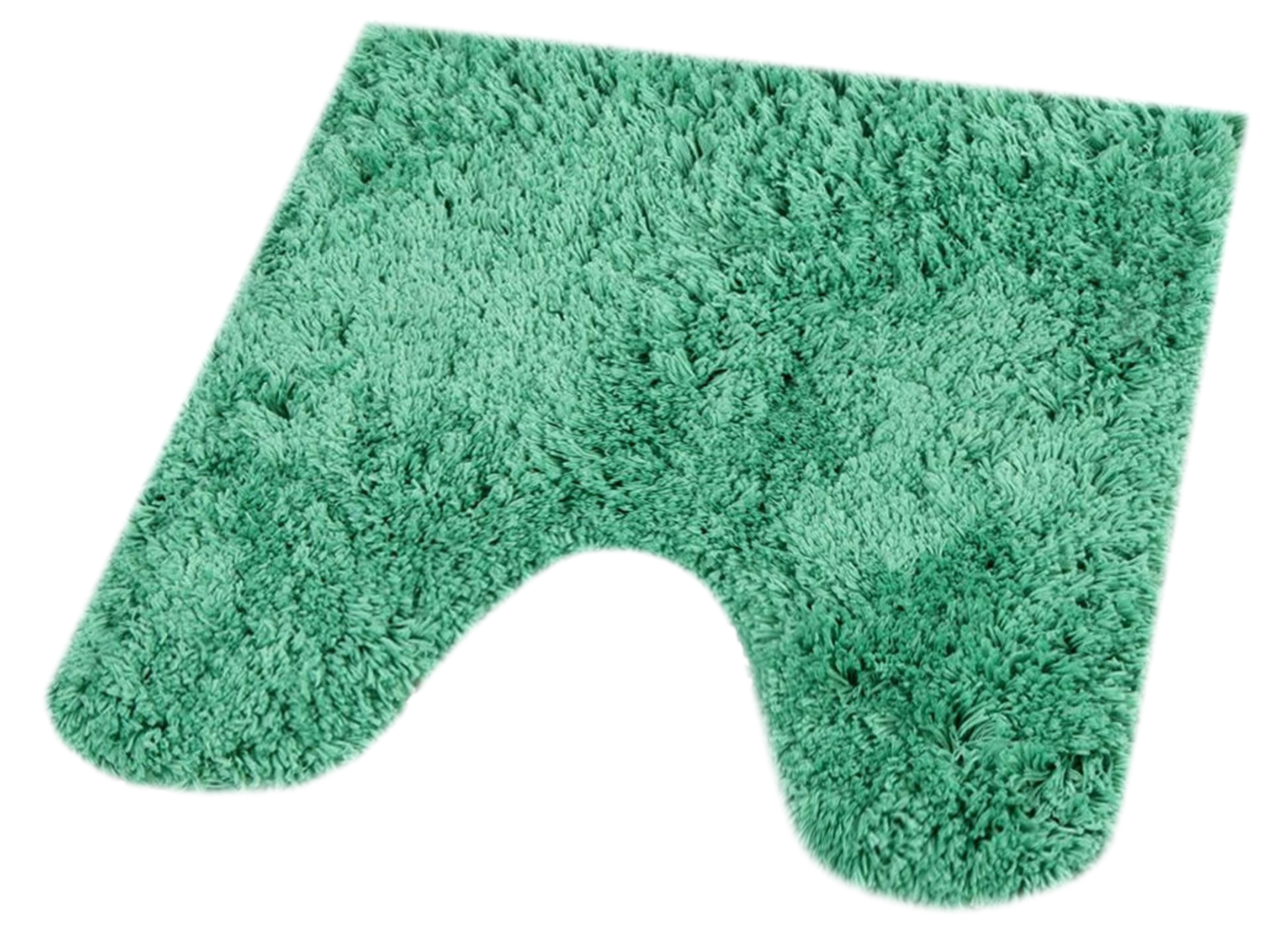 Изображение товара Коврик для туалета 55х55 см ворсовый зеленый RemiLing комфорт и стиль