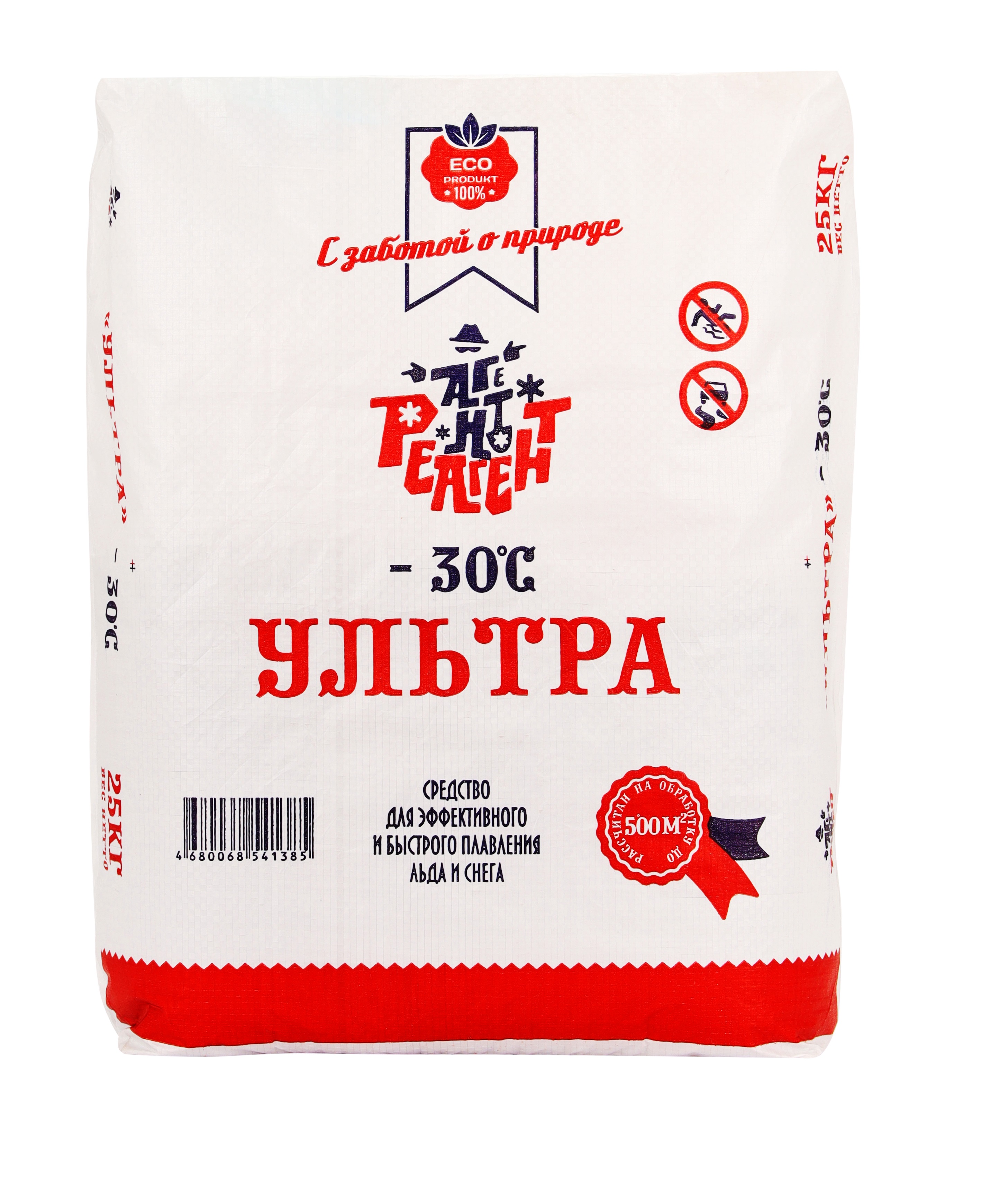 Изображение товара Противогололедный реагент Mr.Defroster Ультра 25 кг для обработки дорог и пешеходных зон