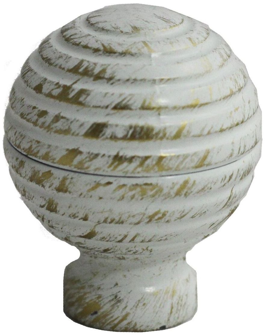 Изображение товара Наконечник клубок HOME ACCESSORY d20 белый классик для карниза