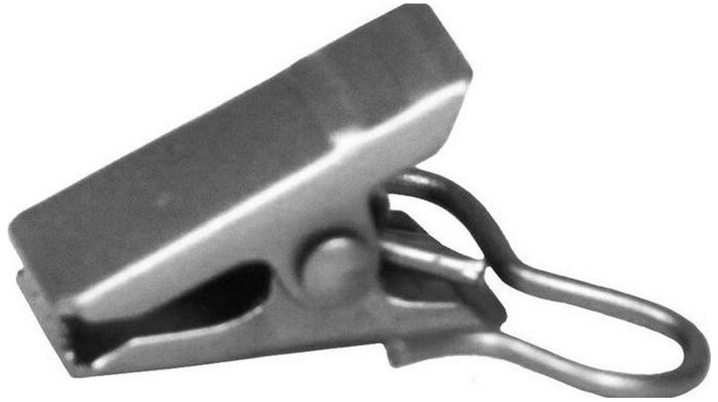 Изображение товара Зажимы для штор HOME ACCESSORY из стального сплава серебряные 10 см 10 шт