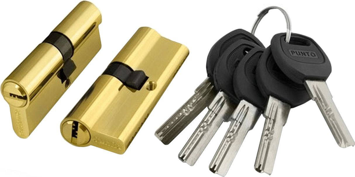 Изображение товара Цилиндр PUNTO SIMPLE LIVING A200 70 мм латунь защита дверей