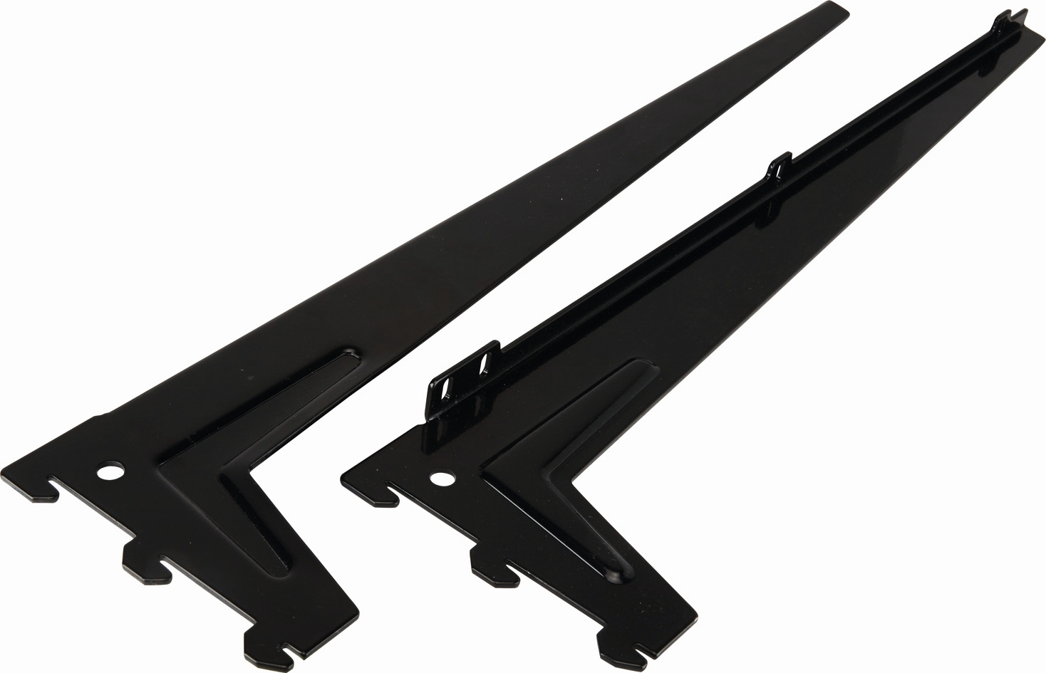 Изображение товара Кронштейн для полки 400856 черный 480х125х23 мм 2 шт металлик