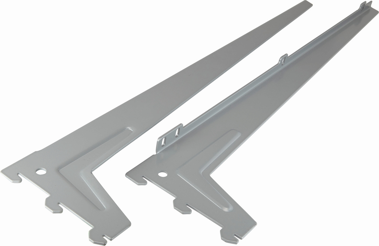 Изображение товара Кронштейн для полки 400857 серебристый 480х125х23 мм металлический угловой
