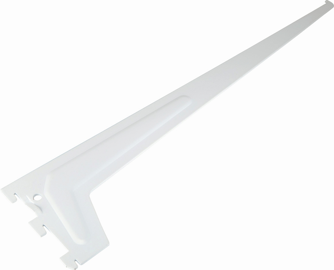 Изображение товара Кронштейн для полки 400834 белый 600х125х3 мм металл угловой