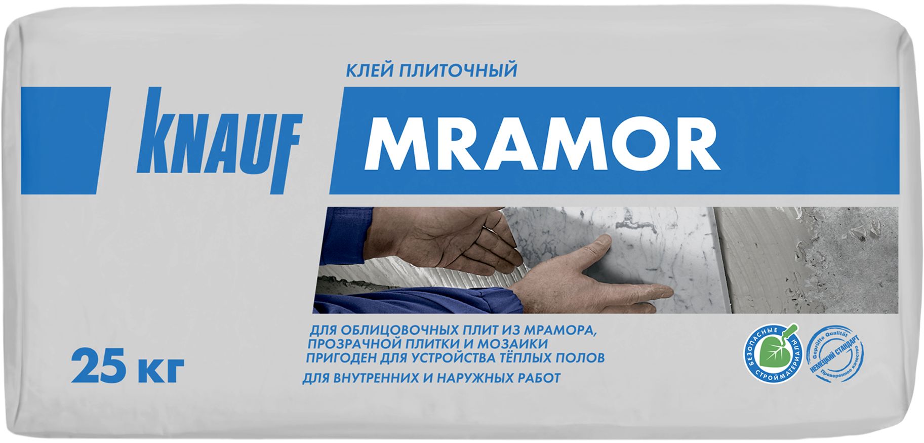 Изображение товара Плиточный цементный клей KNAUF Мрамор 25 кг для внутренней и внешней облицовки