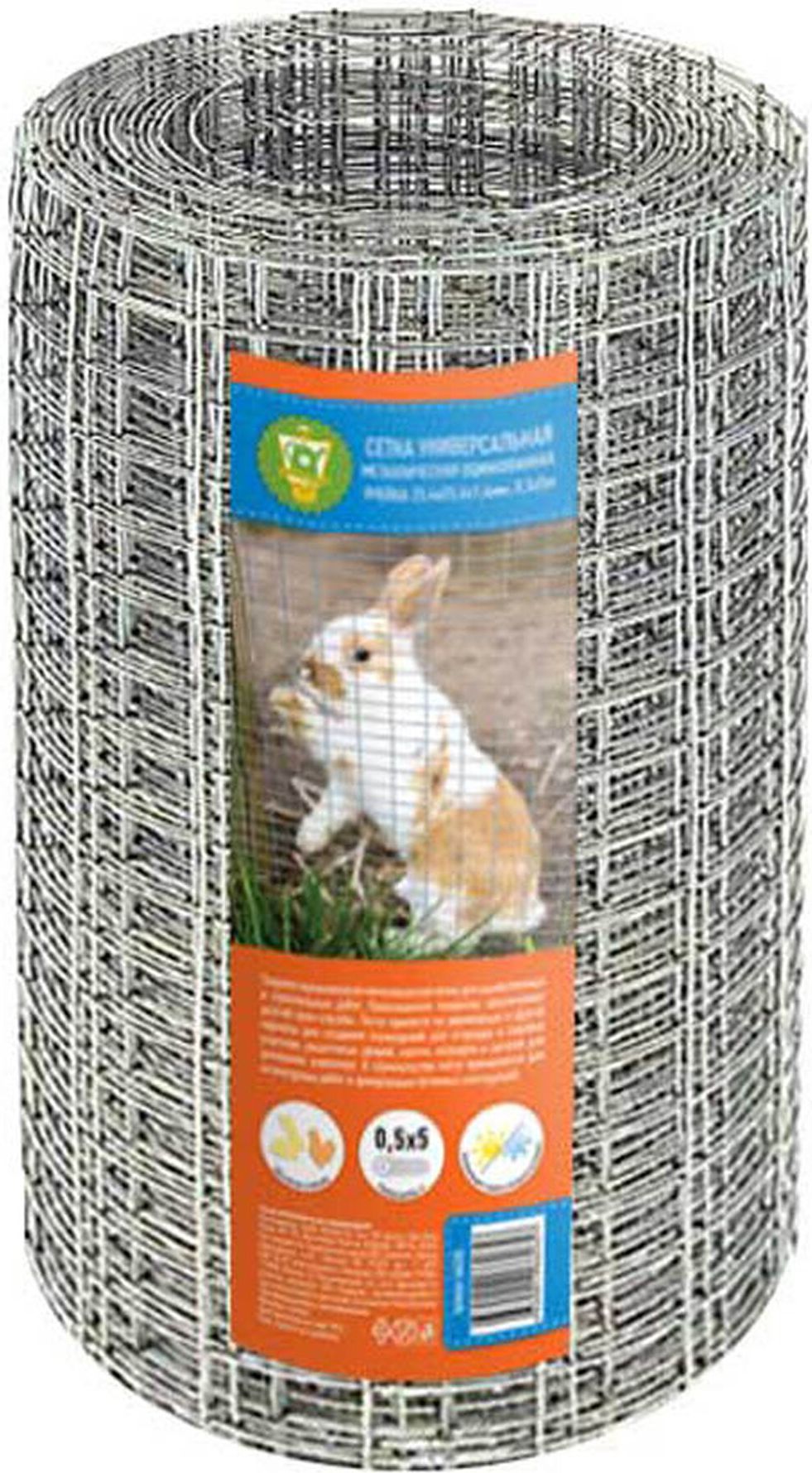 Изображение товара Металлическая оцинкованная сетка GARDEN SHOW 0,5х5 м для строительства и ограждений