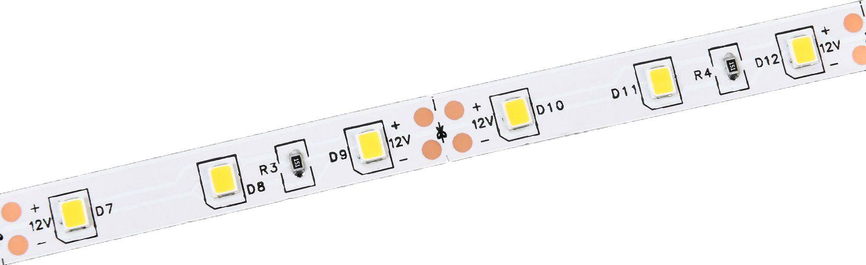Изображение товара Светодиодная лента IEK SMD 2835 60LED IP20 12В 4,8Вт теплый белый 5 м