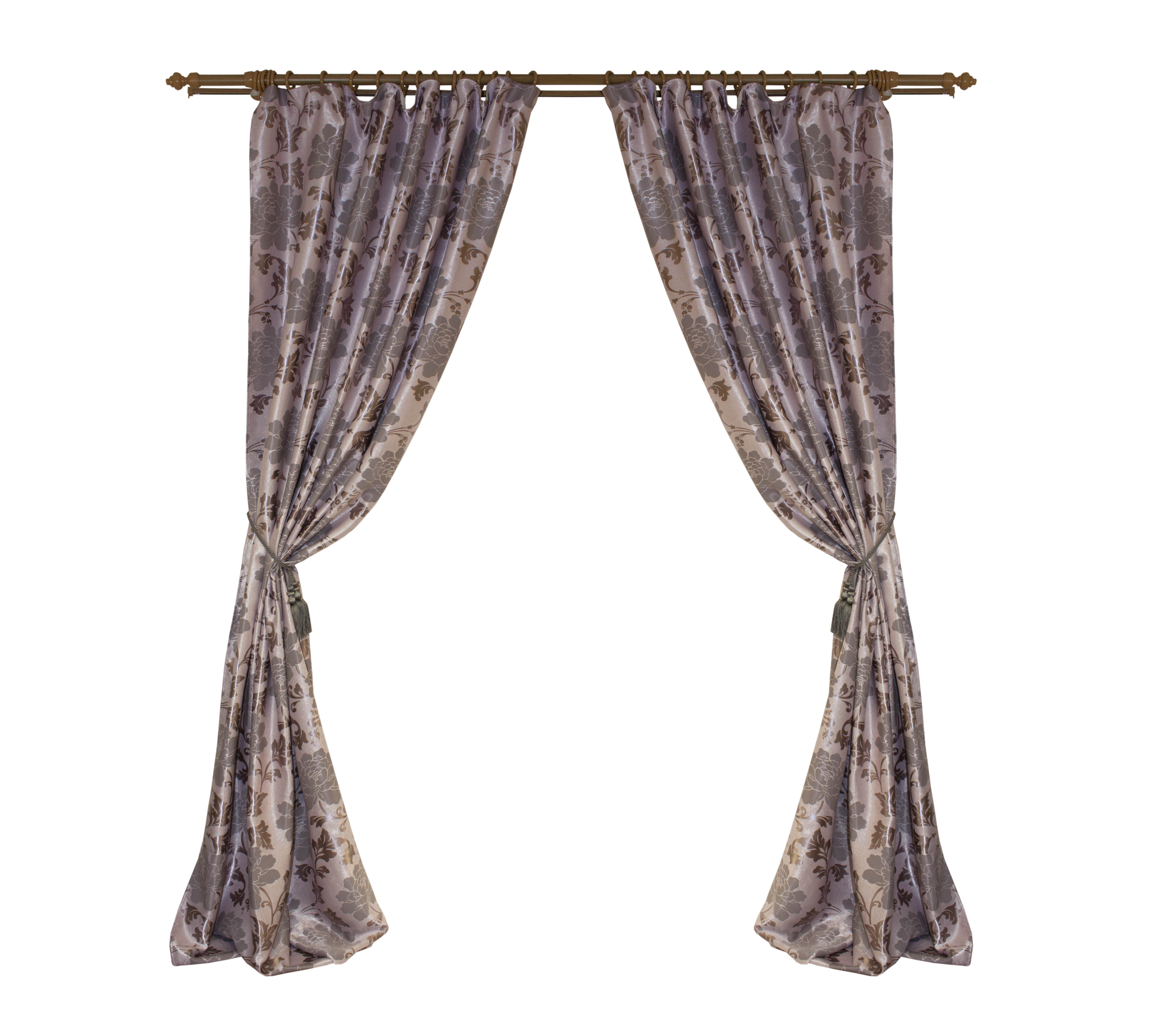 Изображение товара Портьерная штора 6115928 140х260 см розовая светонепроницаемая