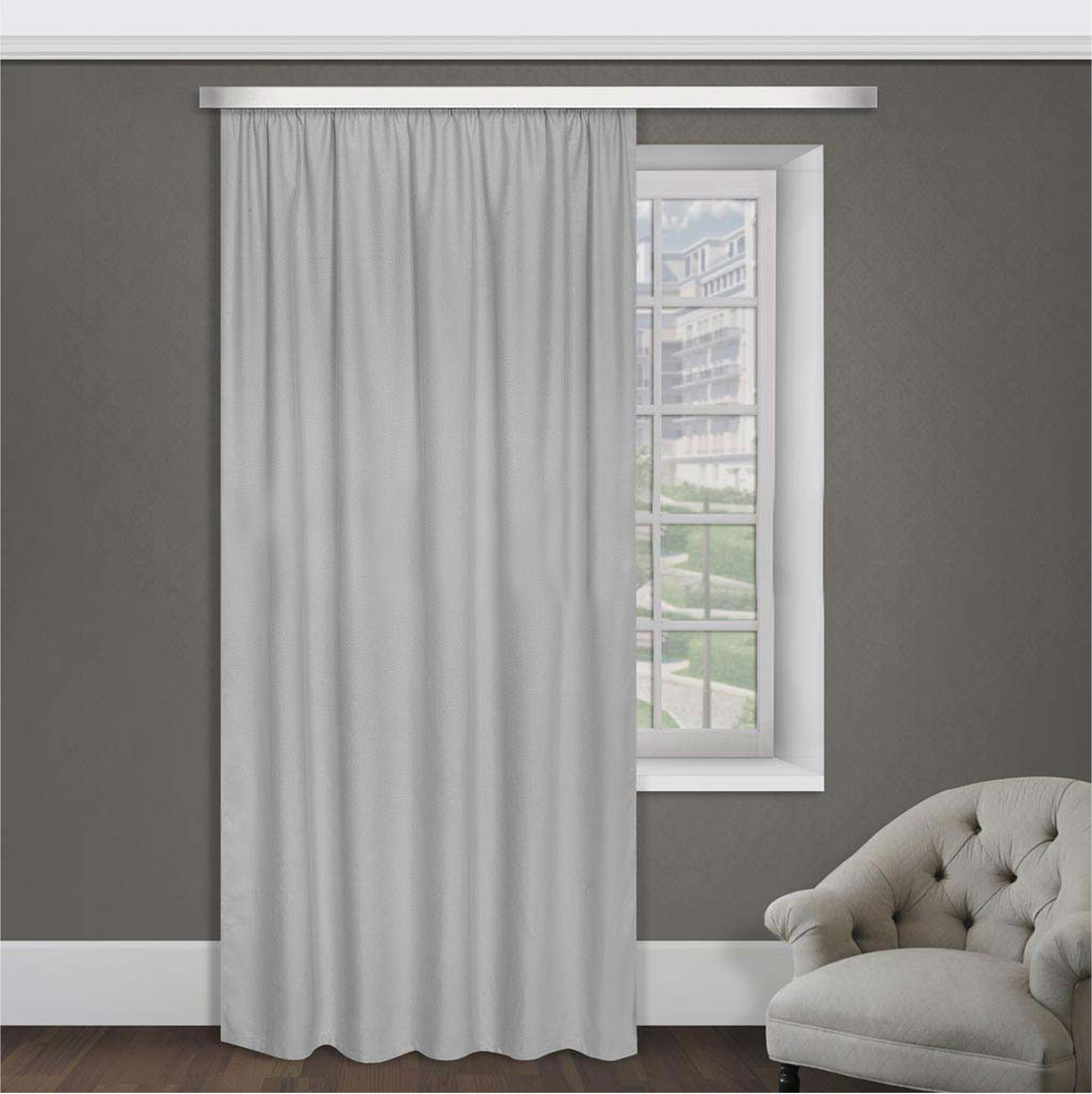 Изображение товара Штора портьерная 270x200 см 1 шт серая