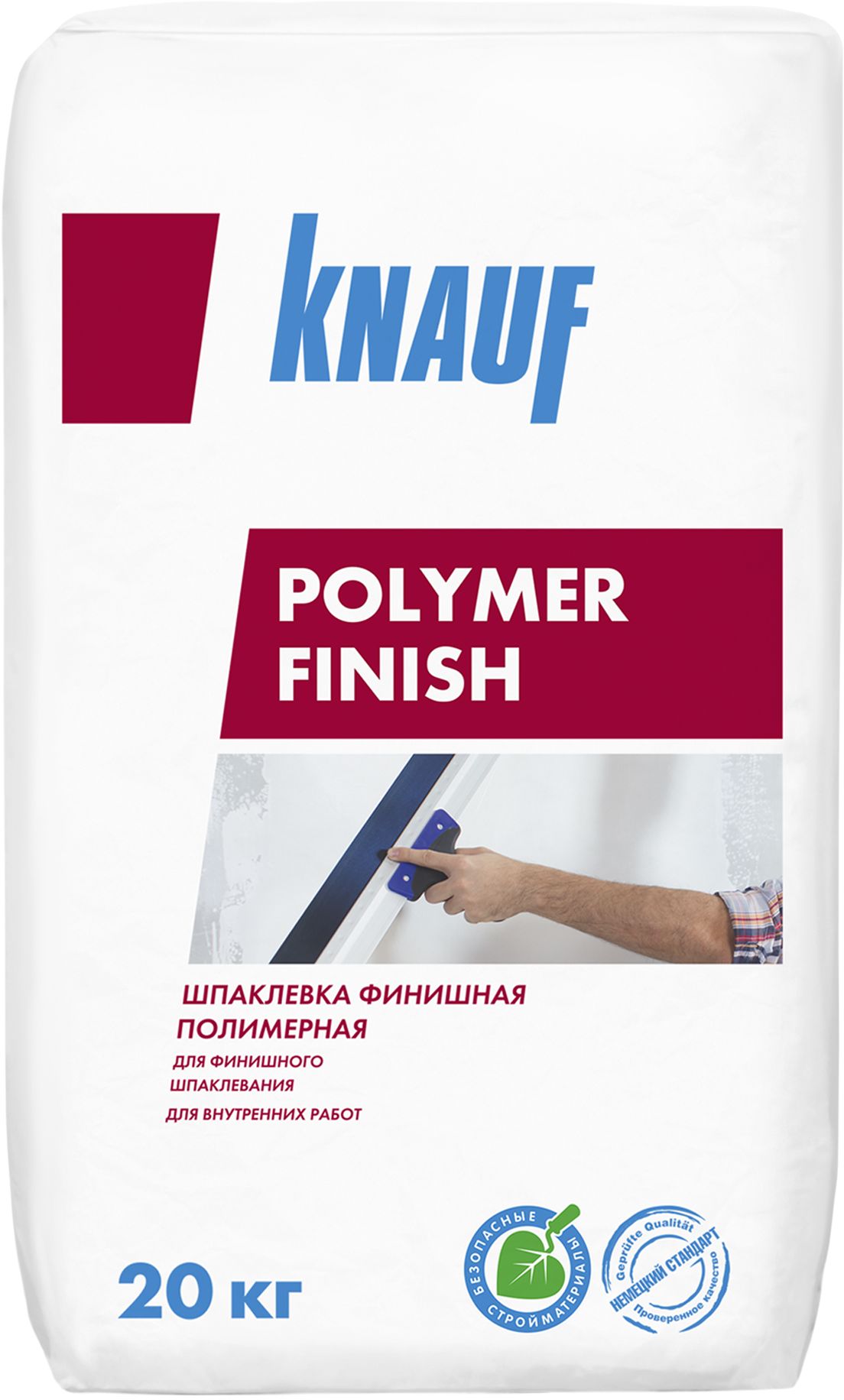 Изображение товара Шпаклевка финишная полимерная KNAUF Полимер финиш 20 кг