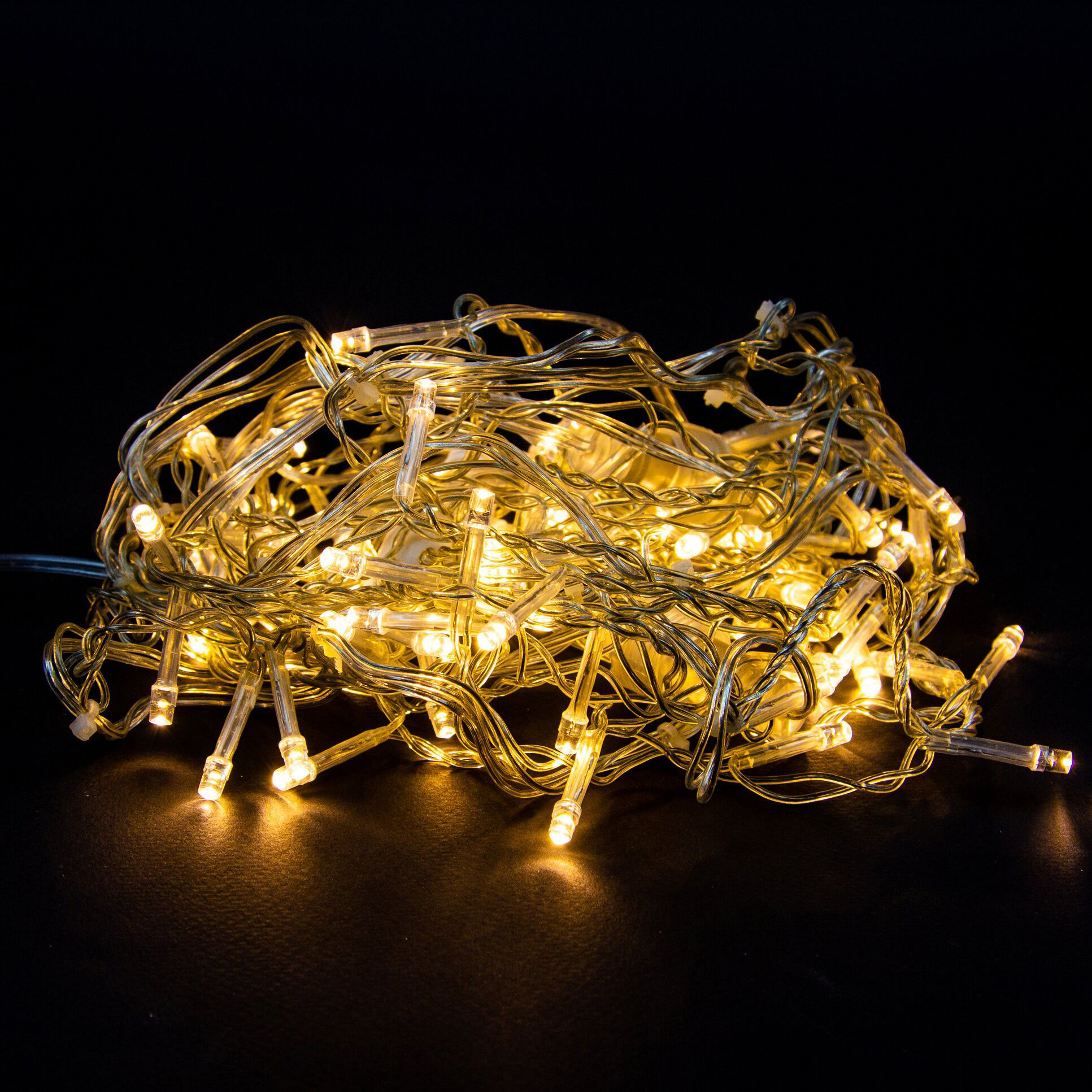 Изображение товара Гирлянда бахрома SH LIGHTS 80 LED теплый белый 200х0,50 см для дома интерьер света