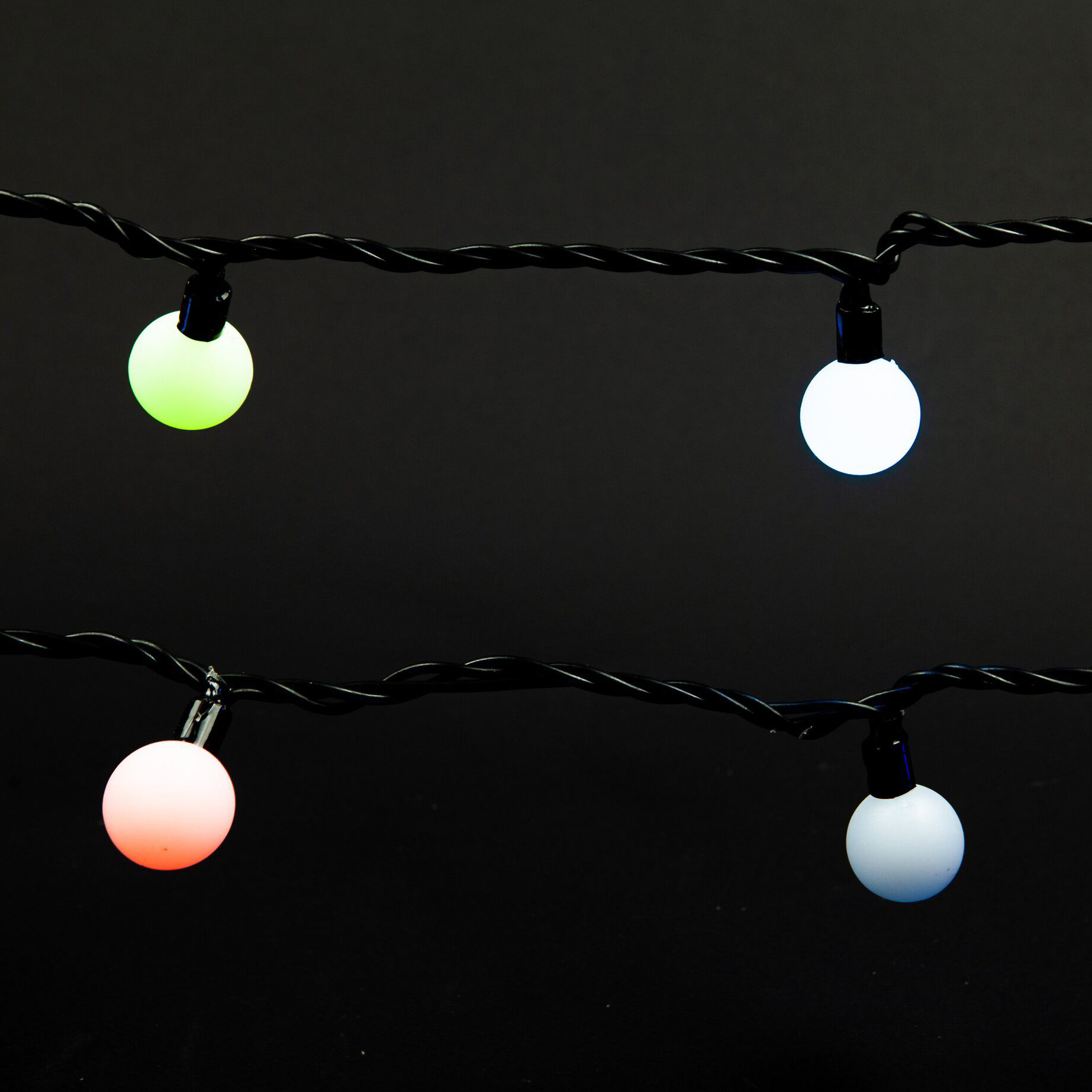 Изображение товара Гирлянда внешняя шарики 70 LED многоцветный 10 м для уличного декора