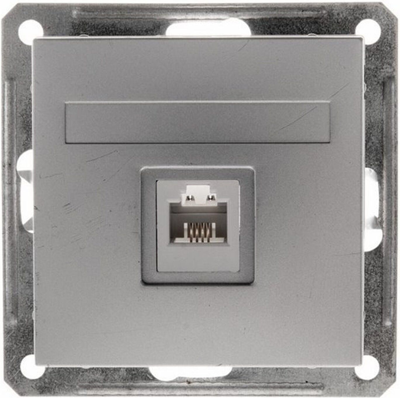 Изображение товара Розетка RJ-11 1 пост Schneider Electric W59 матовый хром