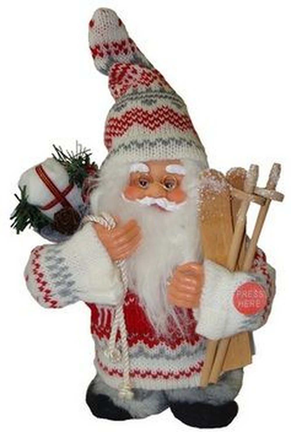 Изображение товара Музыкальная фигурка Дед Мороз 18 см новогодний сувенир украшение