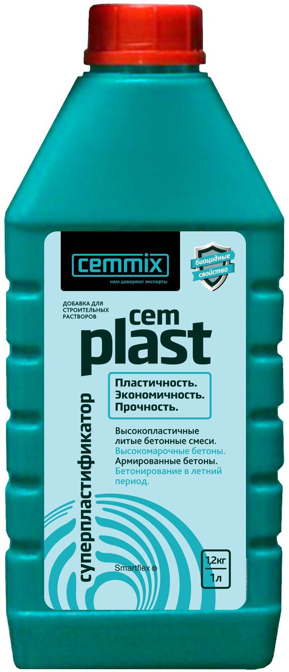 Изображение товара Суперпластификатор Cemmix CemPlast 1 л для бетона