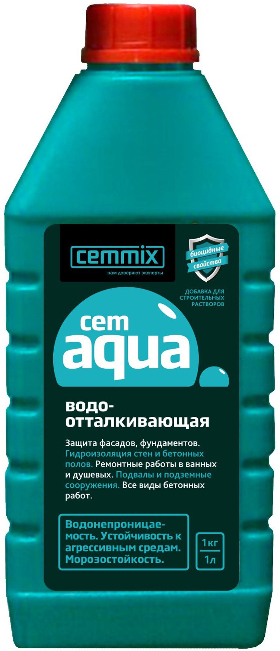 Изображение товара Гидрофобизирующая добавка Cemmix CemAqua 1 л